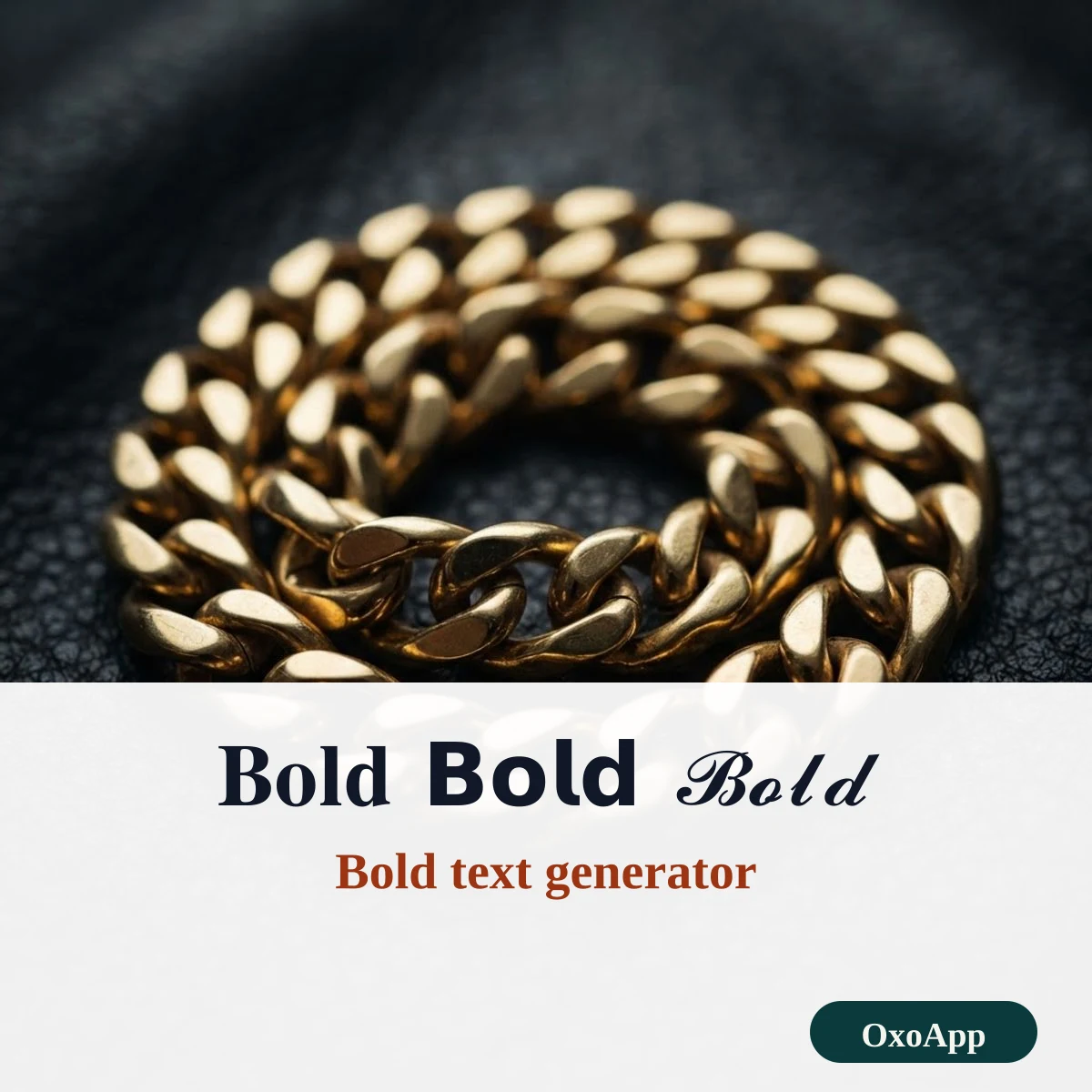 Bold text generator showing serif, sans and script bold letters