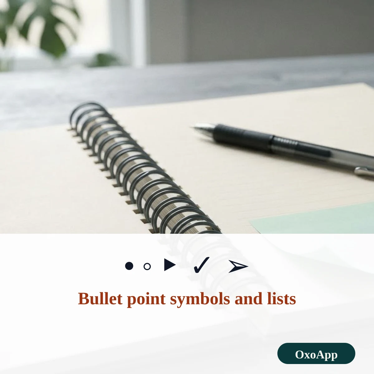 Bullet point symbols to copy and a bullet list maker