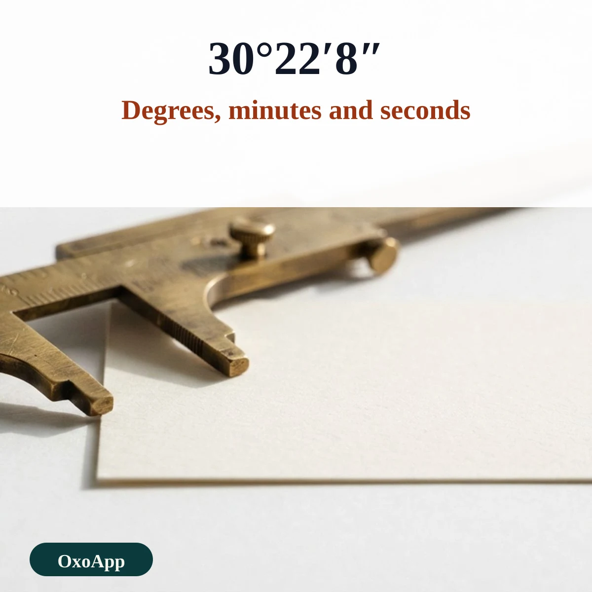 The degree sign used for an angle with minutes and seconds