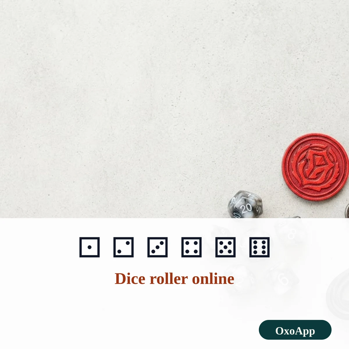Dice roller online with one to ten dice and die faces