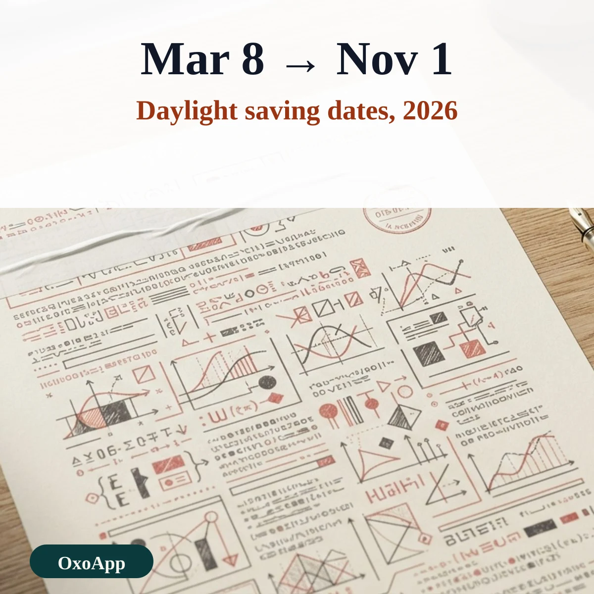 Daylight saving time dates for 2026: March 8 and November 1