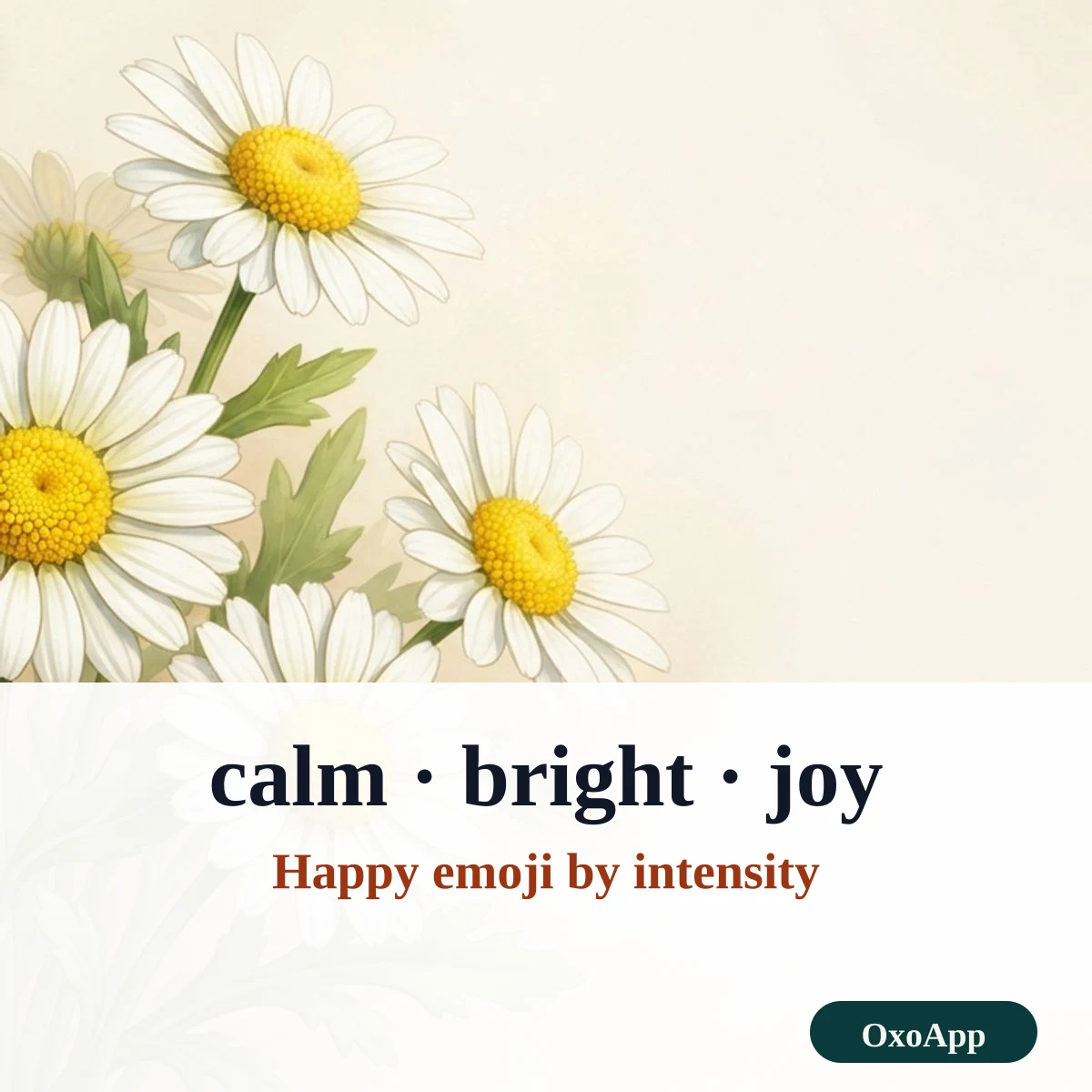 Happy emoji to copy, grouped as calm smiles, bright grins and big joy