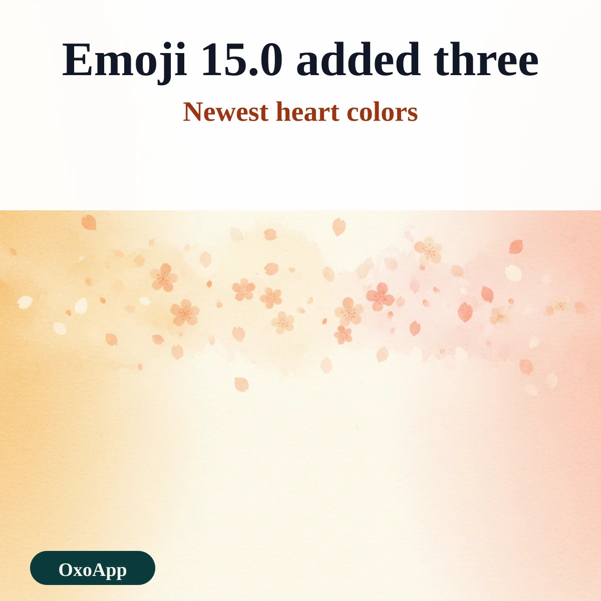 The pink, light blue and grey hearts added in Emoji 15.0