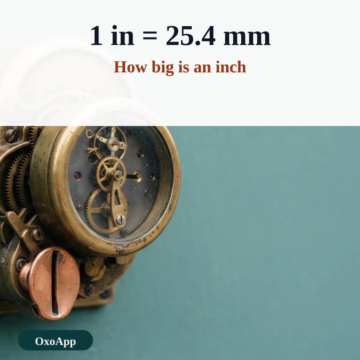 How big an inch is, compared with a quarter, a bank card and a dollar bill
