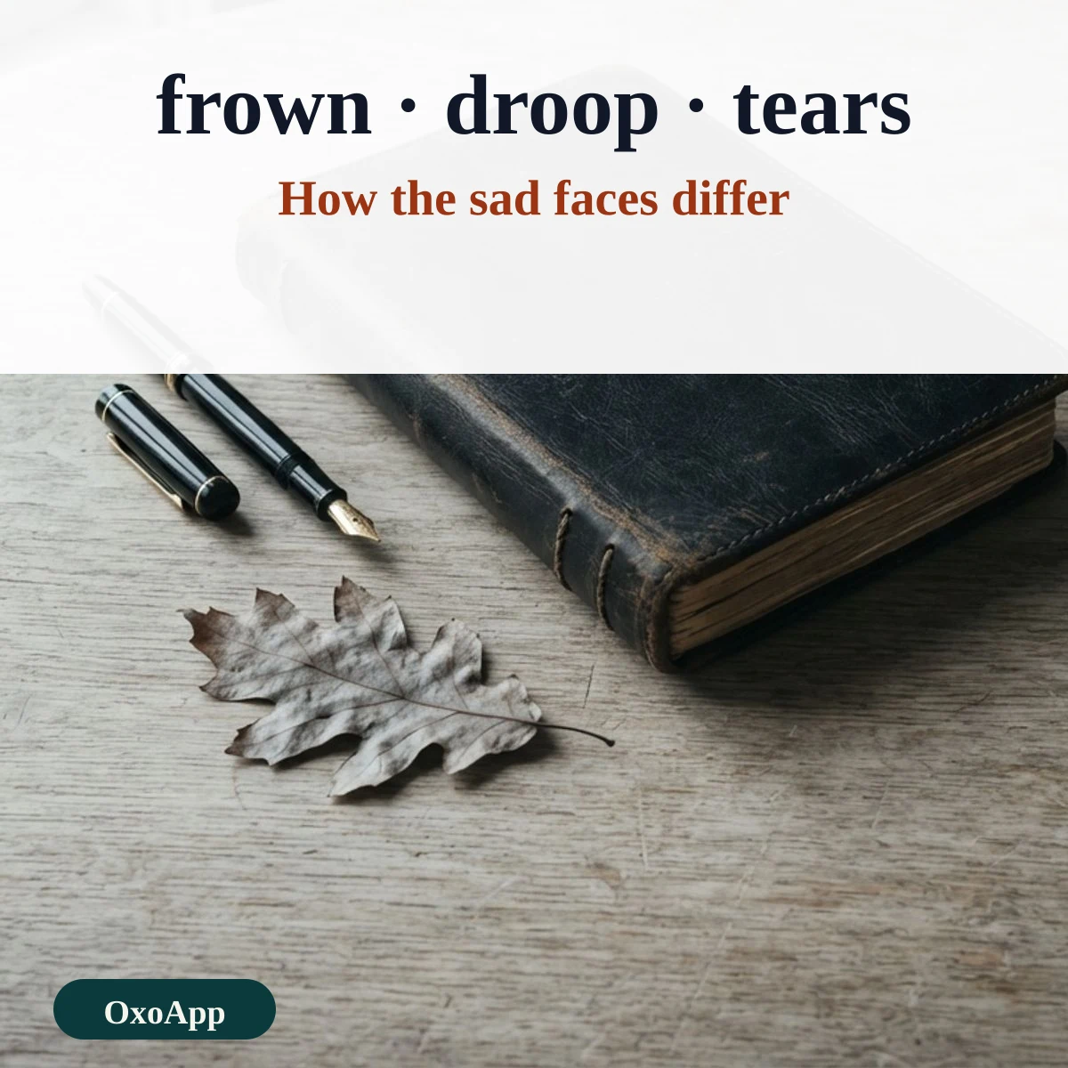 How the sad face emoji differ in mouth and eyes