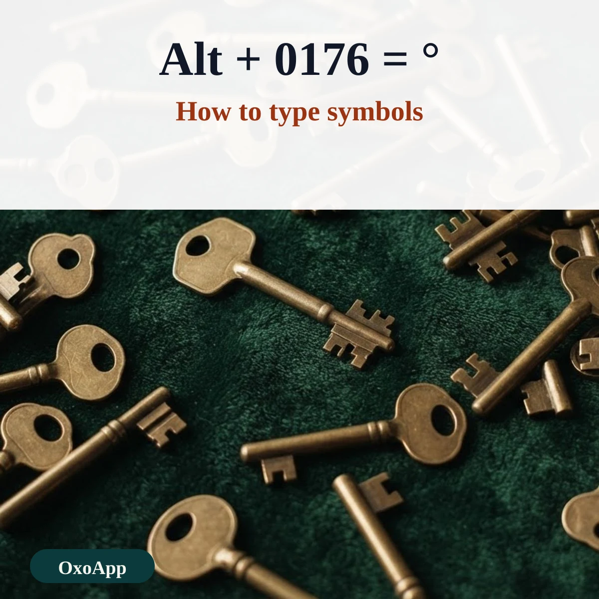 How to type a symbol with Alt codes on Windows and Option keys on a Mac