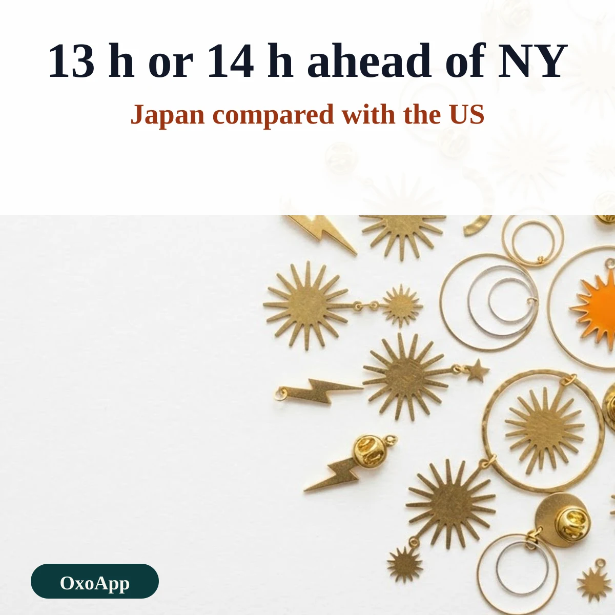 Japan compared with US Eastern, Central and Pacific Time