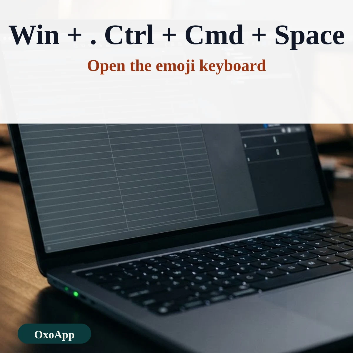 Shortcuts that open the emoji keyboard on Windows, Mac and Chromebook