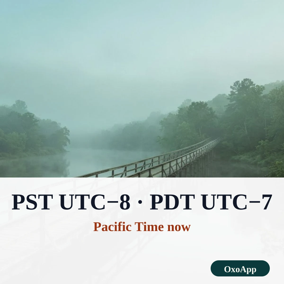 Pacific Time now: a live clock showing PST in winter and PDT in summer