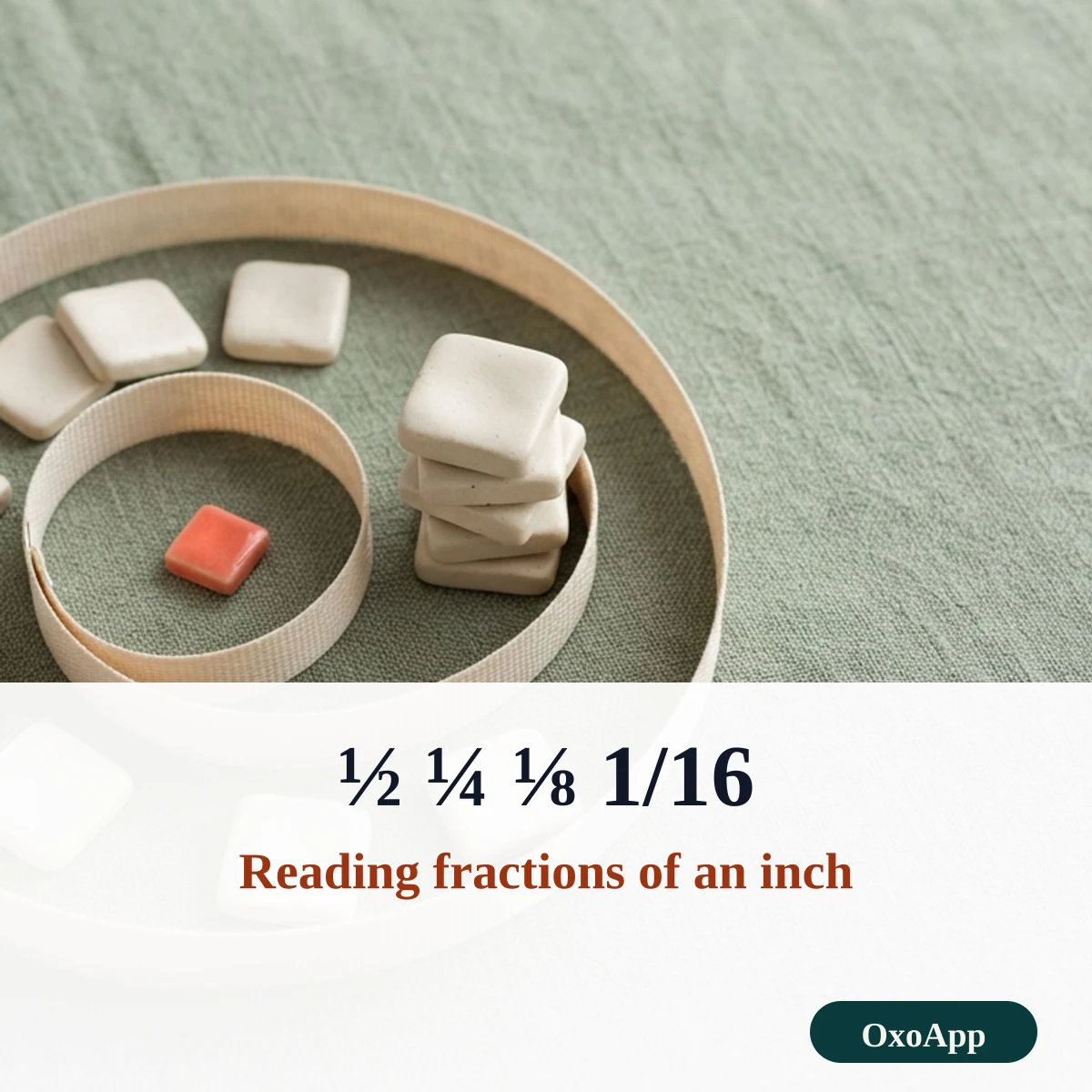 Reading fractions of an inch: halves, quarters, eighths and sixteenths