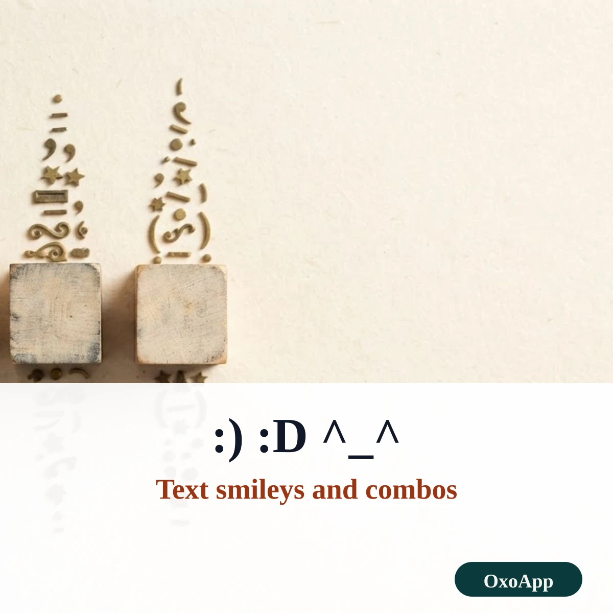 Text smileys and happy emoji combos