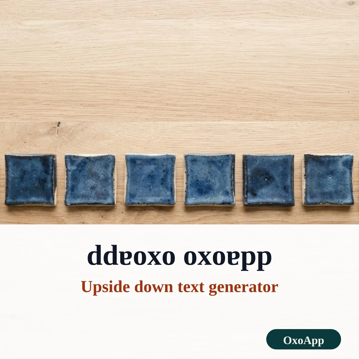 Upside down text generator showing flipped, reversed and mirrored letters