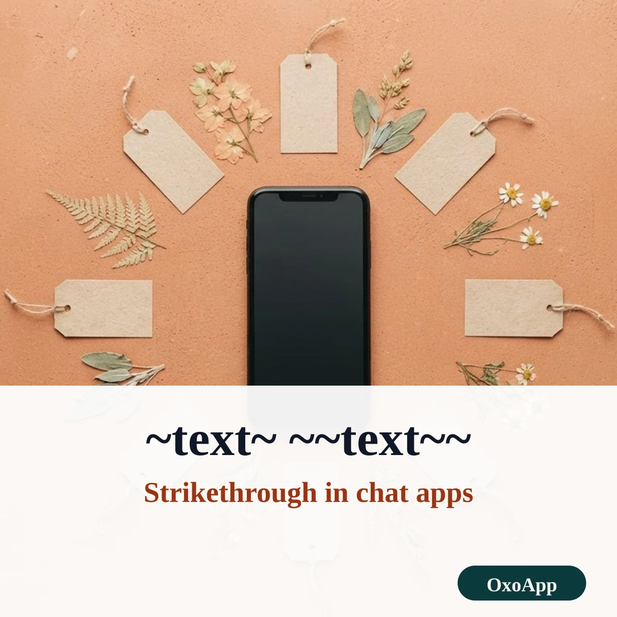 Typing tildes around words to strike them through in WhatsApp and Discord